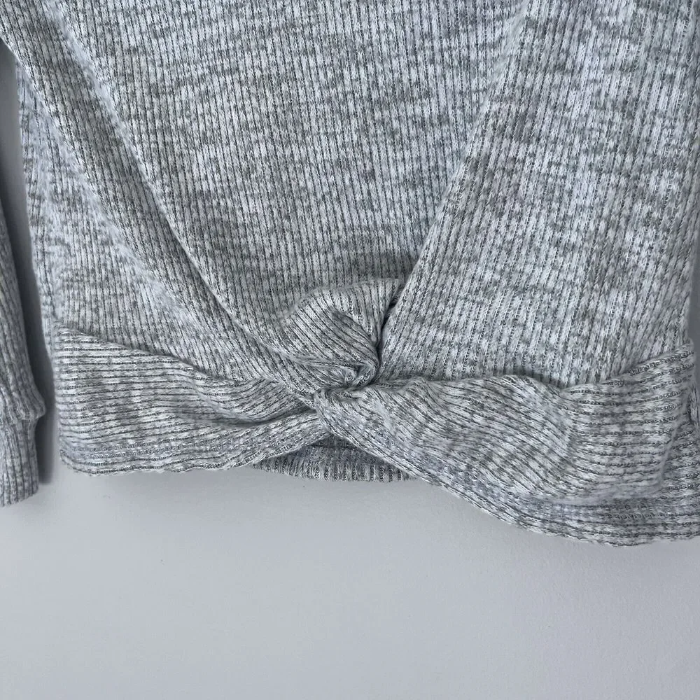 Carter's NWT New Kids Girls Softspun Twist‎ Front Ribbed Sweater Gray Size 6